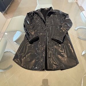 Hot Black Women's Jacket Wear Over  Legging Ir Just High Boots.